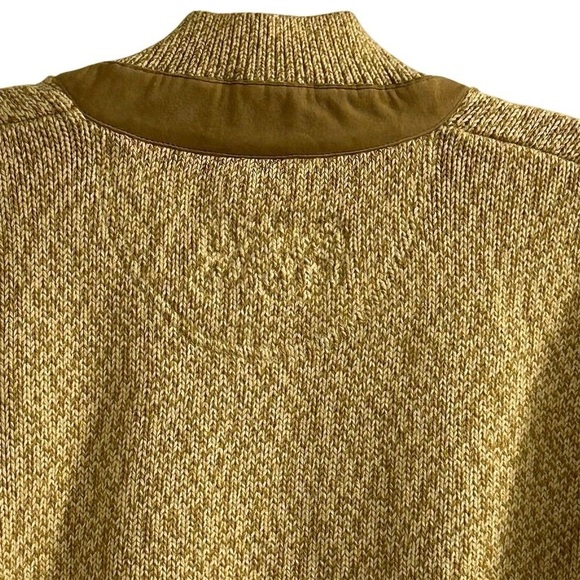 Tommy Bahama Men's Beige Yellow Quarter Zip Pullover Sweater Size L - Picture 8 of 9